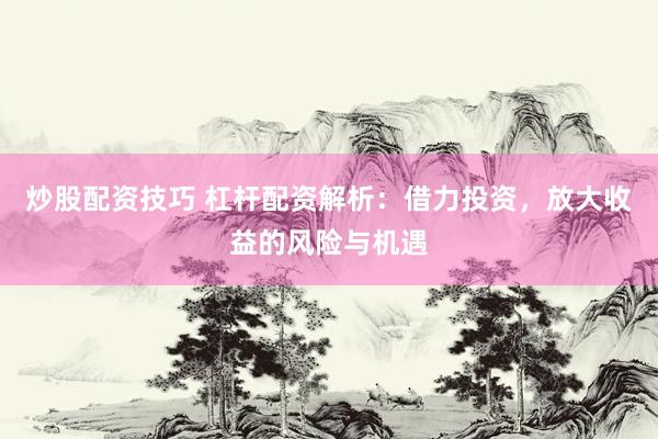 炒股配资技巧 杠杆配资解析：借力投资，放大收益的风险与机遇