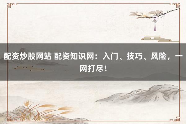 配资炒股网站 配资知识网：入门、技巧、风险，一网打尽！