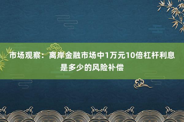 市场观察：离岸金融市场中1万元10倍杠杆利息是多少的风险补偿