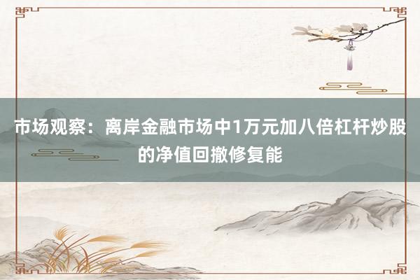 市场观察：离岸金融市场中1万元加八倍杠杆炒股的净值回撤修复能
